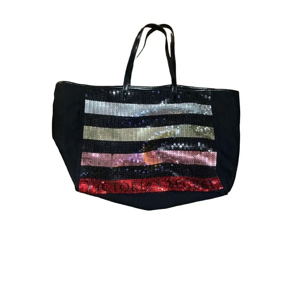 Victoria’s Secret multicolor sequin tote